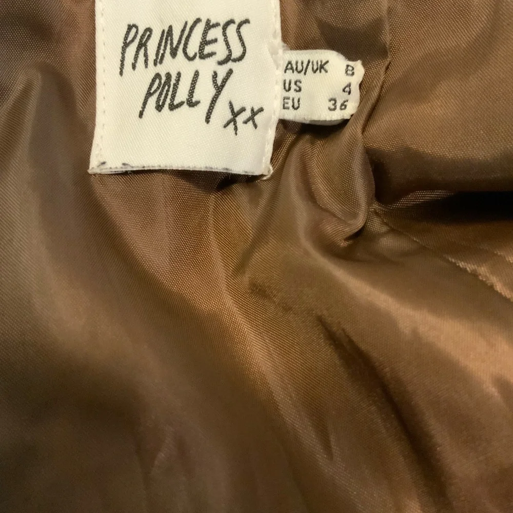 Princess Polly Brown Faux Leather Mini Skirt 4 - Coquette‎ Clean Girl Aesthetic